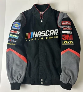 Nascar JH Design Regular Logo Jacket Button Up XL NASCAR Racing - Picture 1 of 13
