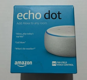 Amazon Echo Dot 3rd Gen White With Bluetooth Speaker - Picture 1 of 5
