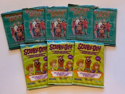 Lote de 8 paquetes de tarjetas coleccionables SCOOBY DOO + ¡Paquete de bonificación! Foto 1 de 2