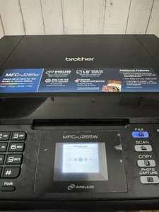 BROTHER MFC-J265W WIRELESS ALL-IN-ONE INKJET PRINTER COPY/FAX/PRINT/SCAN - Picture 1 of 11