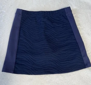 NWT J.McLaughlin Girls' Navy Blue Palm Spring Radio Waves Skort Size 5 - Picture 1 of 3