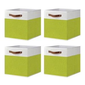11x11x11 Storage Cube Bins, Foldable Fabric Organizer Bins Storage Cubes Bask... - Picture 1 of 8