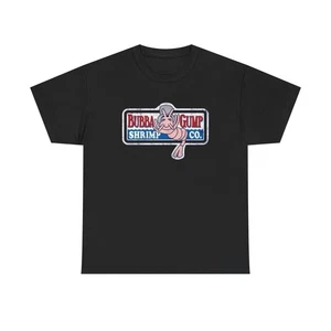 Bubba Gump Vintage Logo Shrimp Boat Graphic T Shirt Unisex Heavy Cotton Tee - Picture 1 of 5