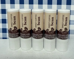 Five (5)~ Bath & Body Works ~ SWEET COFFEE BEAN ~ LIP BALM~ Brand New & Sealed - Picture 1 of 1