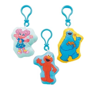 Fun Express Sesame Street Flat Stuffed Backpack Clips - 2 1/4" x 3 1/2", 12 piec - Picture 1 of 3