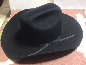 HERREN REISTAL SCHWARZ 3X GENEINE FELL FILZ LANG OVAL #54 SELBSTANPASSEND GRÖSSE 6 3/4 - Bild 1 von 13