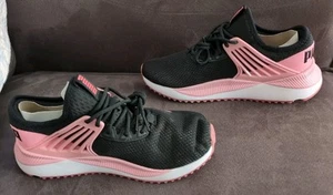 Puma Pacer Lace Up Womens 8 Black / Pink Sneakers Casual Shoes 381842 - Picture 1 of 10