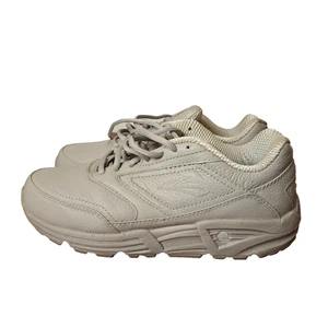Brooks Addiction Walker Shoes Womens Size 8 Wide Taupe Lace Up Walking Sneakers - Picture 1 of 16