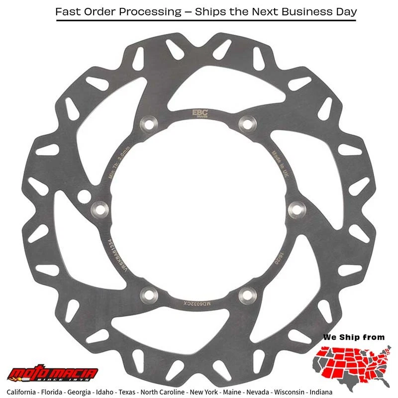 Rotor (disco de freno) EBC Husqvarna FE 350S 2015-2022 KTM 150 XC-W 2017-2019 - Image 1 of 1