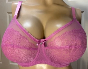 WACOAL 38D Purple Sheer 38 D Underwire 855186 Retro Chic Bra - Picture 1 of 9