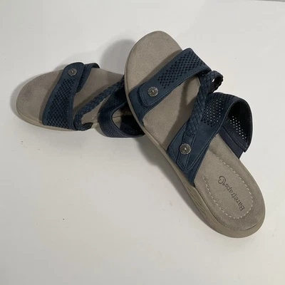 Sandalias Baretraps Patty Comfort con dos correas ajustables azul marino talla 8 Foto 1 de 4