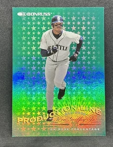 Donruss Production Line Emerald 1997/382 Ken Griffey Jr SSP pliegue pequeño - Imagen 1 de 3