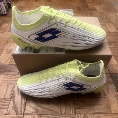 NUEVO SIN CAJA Hombres 9.5 LOTTO Solista 200 VIII FG Botines de Fútbol Zapatos Entrenadores $165 ¡NUEVO! Foto 1 de 4