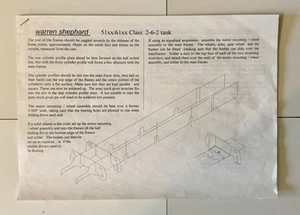 WARREN SHEPHARD O GAUGE GWR 51xx / 61xx CLASS 2-6-2 TANK LOCO KIT *ETCHINGS* - Foto 1 di 8