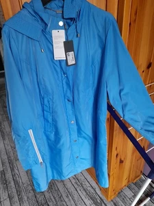 Jacke Mantel Sommer Frühling ULLA POPKEN Gr. 50/52 türkis blau Neu+OVP - Bild 1 von 5