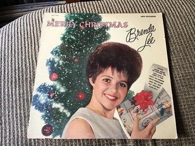 BRENDA LEE MERRY CHRISTMAS 1977 ПЕРЕИЗДАН MCA LP ПЕЧАТЬ ВИНТАЖНЫЙ ВИНИЛ 12TRX - Изображение 1 из 4