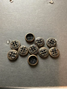 Anchor Buttons - Metal - Picture 1 of 2