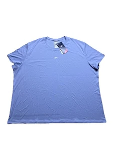 Reebok Plus Performance Tech Short-Sleeve Tee Women’s Size 4X/ 26-28W Pale Blue - Picture 1 of 7