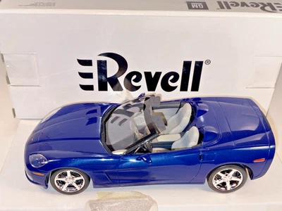 Revell 1/25 2006 雪佛兰科尔维特可调式蓝色促销模型复古全新带盒全新无标签 — 第 1/4 张图片