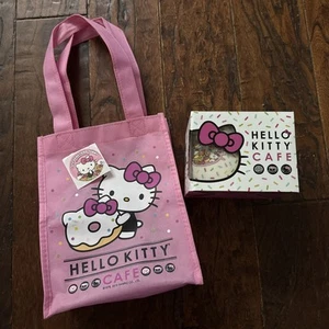 Hello Kitty Cafe Exclusive Sprinkles Bow 16 oz Ceramic Mug New/Bag/Sticker - Picture 1 of 9