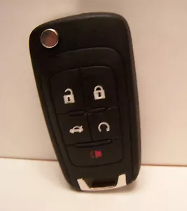 **Very Lightly Used** GM 5 Button Auto Start Remote Keyless Entry Fob Flip Key - Picture 1 of 4