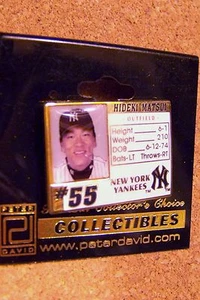 NY N.Y. New York Yankees Hideki MATSUI Photo card pin MLB - Picture 1 of 1