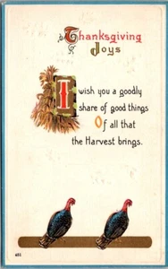 Cartolina d'epoca Tacchini del Ringraziamento JV12 - Foto 1 di 2