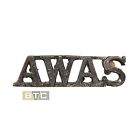 Australian WW2 A.W.A.S. Metal Shoulder Title