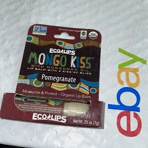 ECO LIPS Mongo Kiss Pomegranate ORGANIC  Lip Balm ECOLIPS - Picture 1 of 2