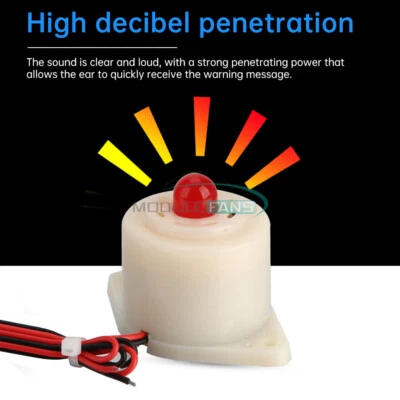 Elektronischer Summer Signalton Alarm Hochdezibel 12/24/220V Akustisch-Optischer Alarm LZQ-3D - Bild 1 von 4
