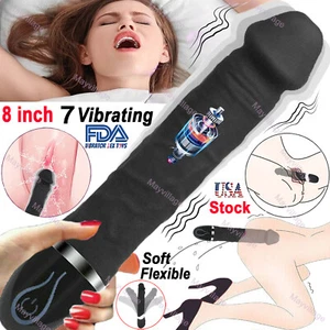 Realistic Dildo G Spot Vibrator Clit Massager Anal Stimulator Sex Toys for Women - Picture 1 of 16