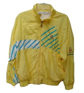 Le Coq Sportif Windbreaker Trainingsjacke Damen Full-Zip Gr. Medium gelb - Bild 1 von 5