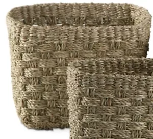 TAG Harbour Square Seagrass Basket, Large (G11445A) - Picture 1 of 1