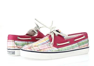 Sperry Top-Sider Damen-Bootsschuhe mehrfarbig Pailletten Stoff Slipper Größe 5,5 M - Bild 1 von 6