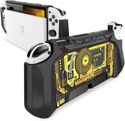 Mumba Dockable Case New for Nintendo Switch OLED 2021 TPU Ergonomics Grip Cover - Image 1 of 4