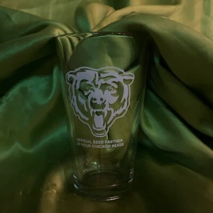 Chicago Bears NFL Miller Lite Pint Glass Official Beer Partner 16oz - Picture 1 of 9