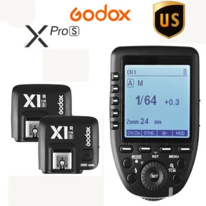 US GODOX XPRO-S 2.4G X TTL Wireless Flash Trigger +2*X1R-S Receiver Setfor Sony - Picture 1 of 12