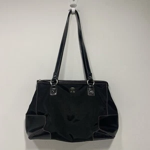 Etienne Aigner Tote Purse Black Shoulder Bag Business Laptop - Picture 1 of 17