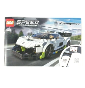 LEGO® SPEED CHAMPIONS Koenigsegg Jesko Manual Instructions Book for 76900 - Picture 1 of 9