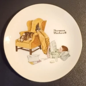 Vintage ~NORMAN ROCKWELL~ “The Student” Limited Edition Collectors Plate ~Japan~ - Picture 1 of 2