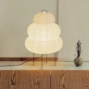 Noguchi Lamp, Rice Paper Floor Lamp, Akari Lamp with 3 Color Temperature Bulb... - Picture 1 of 7
