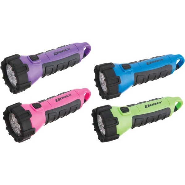 DORCY 4 LED Floating Carabineer Flashlight With 3x AA Cell Batteries #41-2511