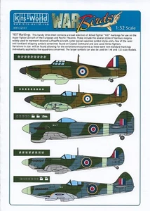 KW132141 Kits-World 1:32 Various Generic 'Kill' markings in assorted sizes - Picture 1 of 2