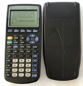 Texas Instruments TI-83 Plus Graphing Calculator With Cover- TESTED - Foto 1 di 6