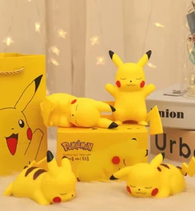 Pokemon Pikachu Night Light Glowing Children Toy Pokemon Pikachu Cute Bedside La - Picture 1 of 6