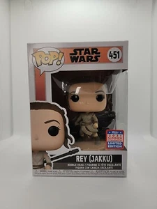 Funko Pop! Star Wars Rey (Jakku) #451 FUNKON 2021 Summer Convention - Picture 1 of 7