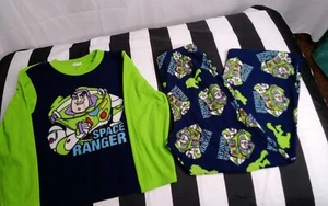 Toy Story Buzz Lightyear Boys Size 8 Pajama Set 2 Piece Very Good Condition - Picture 1 of 8