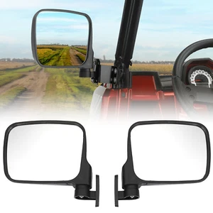 KEMIMOTO UTV Rear View Side Mirrors 7.8" Large For Polaris Ranger XP 500/570/900 - Foto 1 di 12