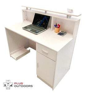 Brand New White Reception Desk Counter for 1.2m - Picture 1 of 8