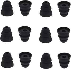 6Pairs Replacement Triple Flange Ear Tips Earbuds Eartips Silicone Buds for Most - Picture 1 of 12